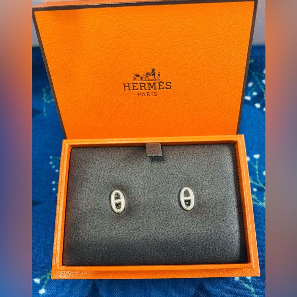 Hermès Chaîne d’ancre earrings - very small model